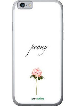 Чехол на iphone 6 пион "4366t-45-2448"