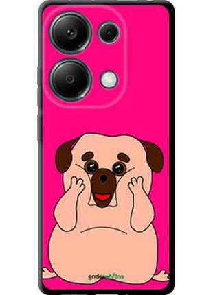 Чохол на xiaomi poco m6 pro веселий мопс "4908b-3452-2448"
