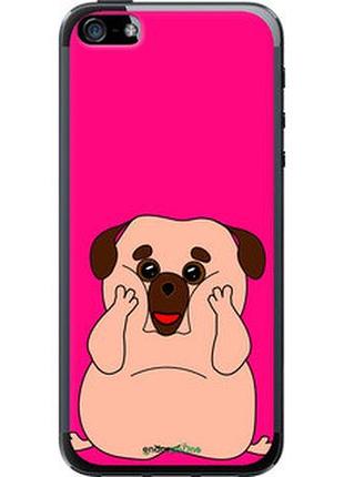 Чохол на iphone 5s веселий мопс "4908u-21-2448"