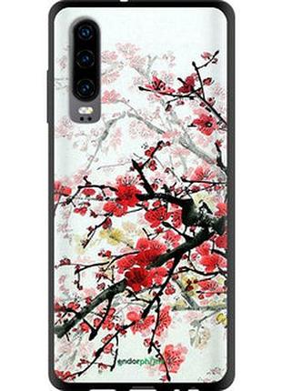 Чохол на huawei p30 квітучий кущ "831b-1622-2448"