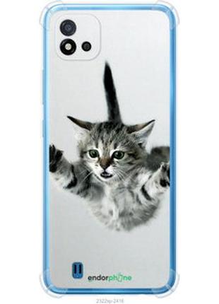 Чехол на realme c20a летящий котёнок "2322sp-2416-2448"