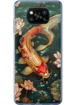 Чехол на xiaomi poco x3 мелодия лотоса "6106u-2073-2448"