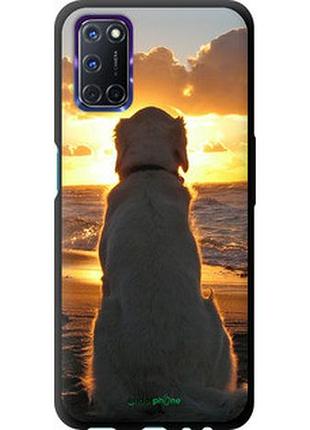 Чехол на oppo a72 закат и собака "3966b-2011-2448"