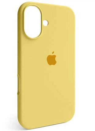 Чехол fiji silicone case для apple iphone 16 бампер накладка soft touch с микрофиброй sunflower