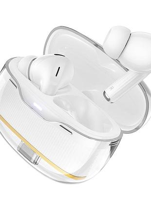 Наушники bluetooth беспроводные hoco ew54 вакуумные с микрофоном white