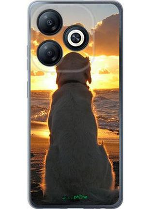 Чехол на tecno spark 20c bg7n закат и собака "3966u-3627-2448"