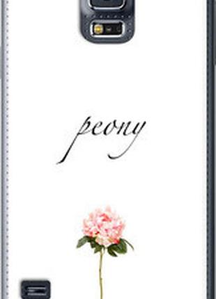 Чехол на samsung galaxy s5 duos sm g900fd пион "4366u-62-2448"