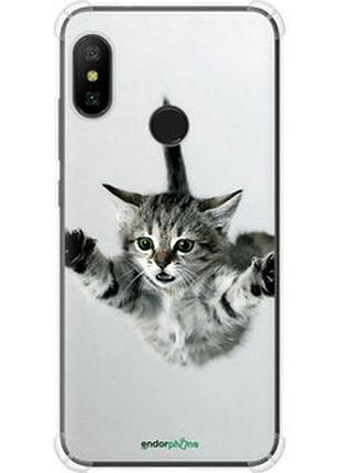 Чехол на xiaomi redmi 6 pro летящий котёнок "2322sp-1595-2448"