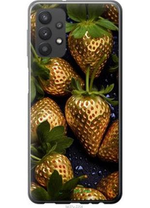 Чехол на samsung galaxy a32 a325f золотая клубника "5637u-2204-2448"