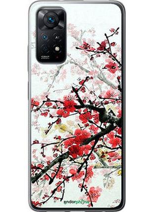 Чохол на xiaomi redmi note 11 квітучий кущ "831u-2516-2448"