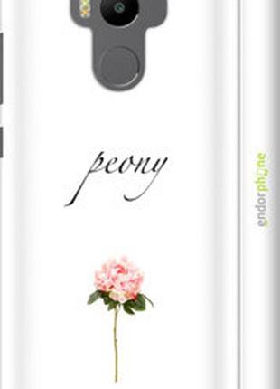 Чехол на xiaomi redmi 4 prime пион "4366m-437-2448"