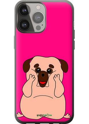Чехол на iphone 13 pro max весёлый мопс "4908t-2371-2448"