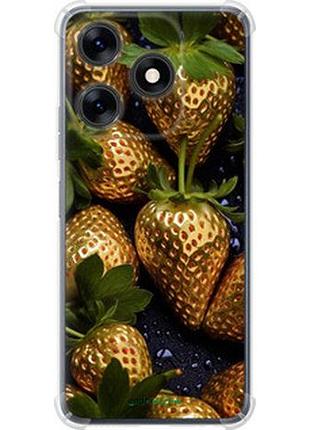Чохол на tecno spark 10c золота полуниця "5637sp-3116-2448"