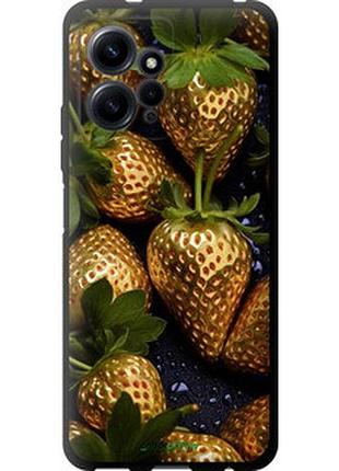 Чехол на xiaomi redmi note 12 4g золотая клубника "5637b-3021-2448"