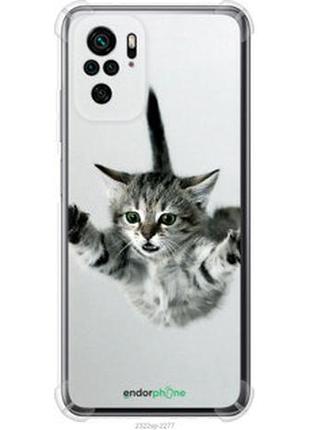 Чехол на xiaomi redmi note 10s летящий котёнок "2322sp-2577-2448"