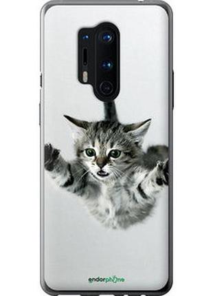 Чехол на oneplus 8 pro летящий котёнок "2322t-1896-2448"