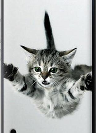 Чехол на huawei honor 6 plus летящий котёнок "2322u-179-2448"