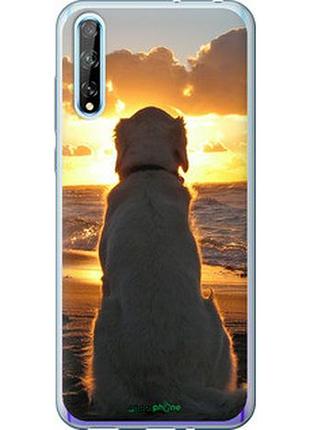 Чехол на huawei p smart s закат и собака "3966u-1813-2448"