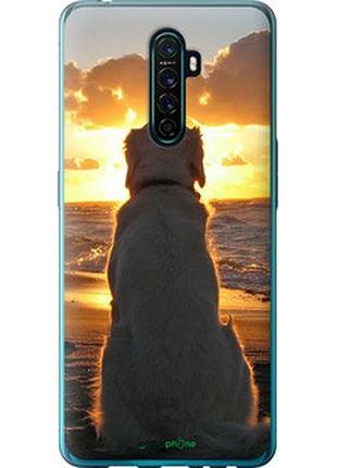 Чехол на oppo reno ace закат и собака "3966u-1964-2448"