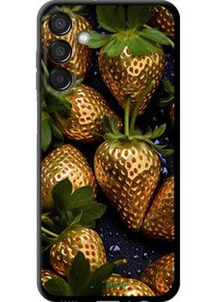 Чехол на samsung galaxy m15 золотая клубника "5637b-3684-2448"