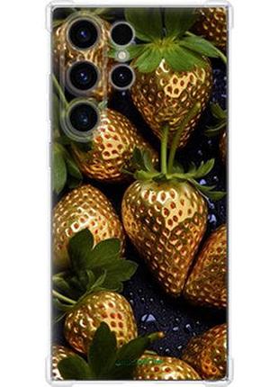 Чохол на samsung galaxy s24 ultra золота полуниця "5637sp-3389-2448"