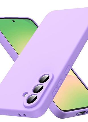 Чехол fiji full soft premium для samsung galaxy a56 5g (a566) противоударный бампер с микрофиброй purple