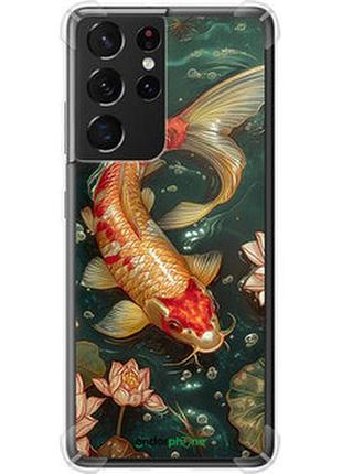 Чехол на samsung galaxy s21 ultra (5g) мелодия лотоса "6106sp-2116-2448"