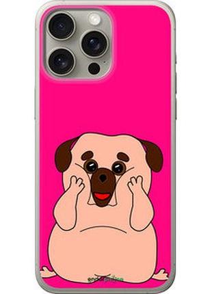Чохол на iphone 15 pro max веселий мопс "4908u-3098-2448"