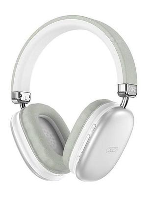 Навушники bluetooth бездротові xo be45 накладні з мікрофоном silver
