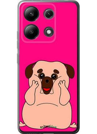 Чехол на xiaomi redmi note 13 4g весёлый мопс "4908u-3654-2448"