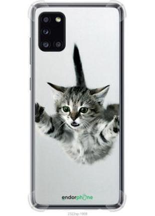Чехол на samsung galaxy a31 a315f летящий котёнок "2322sp-1908-2448"