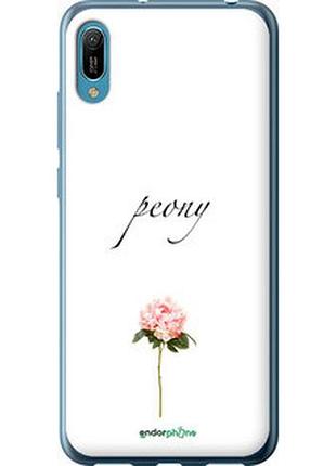 Чехол на huawei y6 2019 пион "4366u-1666-2448"