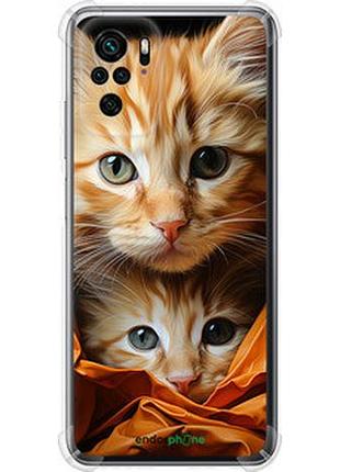 Чехол на xiaomi redmi note 10 котики 2 "5664sp-2277-2448"