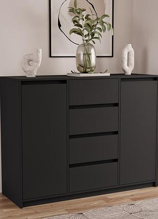 Комод furnigrade км -13 антрацит 100х130х45см