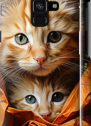 Чехол на samsung galaxy a8 2018 a530f котики 2 "5664m-1344-2448"