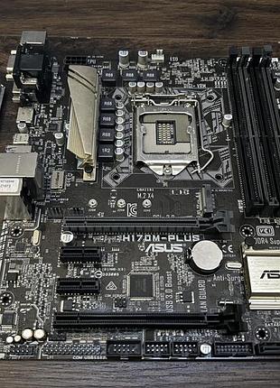 Материнская плата asus h170m-plus (s1151, intel h170) б/у