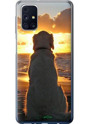 Чехол на samsung galaxy m31s m317f закат и собака "3966u-2055-2448"