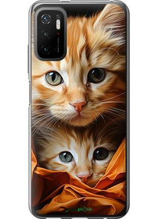 Чехол на xiaomi redmi note 10t котики 2 "5664u-2484-2448"