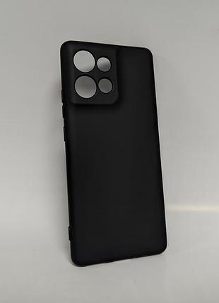 Motorola edge 50 противоударный чехол софт тач чехол черный