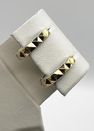 Сережки-кольца серебряные 4,04 г