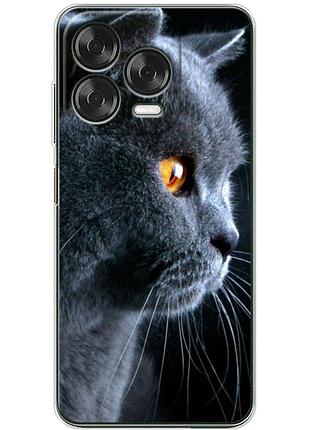 Чехол силиконовый с картинкой на zte blade v70 vita (британский кот)