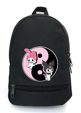 Рюкзак детский хеллоу китти куроми cappuccino toys (kuromi hello kitty 004-black) черный, размер 35 х 28 х 13 см