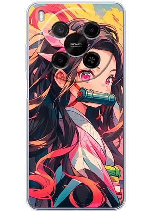 Чехол силиконовый с картинкой на zte nubia v70 max (аниме, anime)