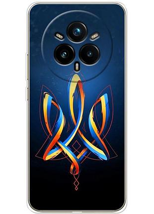 Чохол силіконовий з картинкою на realme 14 pro 5g (патріотичний, герб україни)