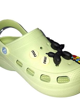 Детские кроксы для девочек, luckline (код 2520) размеры: 36-40 36
