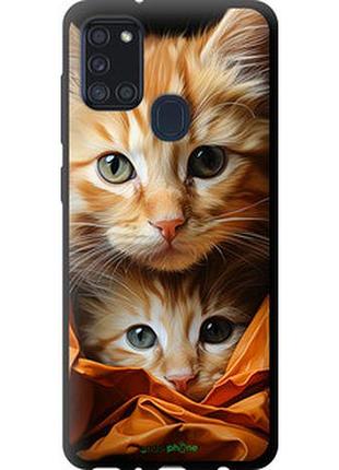 Чехол на samsung galaxy a21s a217f котики 2 "5664b-1943-2448"