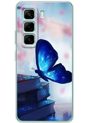 Чохол силіконовий з картинкою на infinix hot 50 pro plus (метелик)