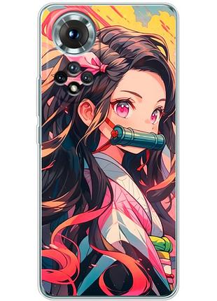 Чехол силиконовый с картинкой на huawei honor 50 (аниме, anime)