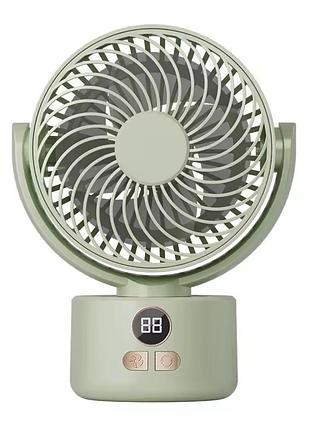 Настольный вентилятор camping fan uys5-36 аккумулятором и поворотом 120° для дома работы авто рыбалки кемпинг
