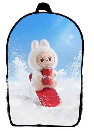 Рюкзак лабубу (school gear bag labubu 010) черный, 39 х 27 х 14 см